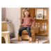 Myminihome Dřevěná dětská stolička ve tvaru domečku Zvolte barvu: Růžová