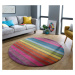 Flair Rugs koberce Ručně tkaný kusový koberec Illusion Candy Multi kruh - 160x160 (průměr) kruh 