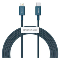 Kabel USB-C na Lightning Baseus Superior Series, 20W, PD, 2m (modrý)