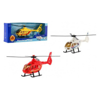 Vrtulník/Helikoptéra záchranných složek kov/plast 18cm
