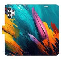 iSaprio flip pouzdro Orange Paint 02 pro Samsung Galaxy A32