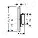 Hansgrohe 15571670 - Termostatická baterie pod omítku, matná černá