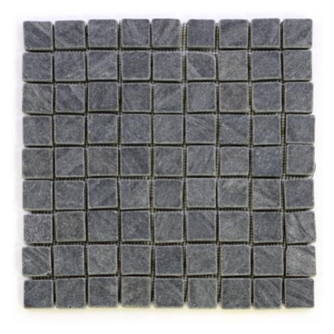 Divero Garth 1641 Mozaika z andezitu - černá 1 m2 - 30x30x0,4 cm
