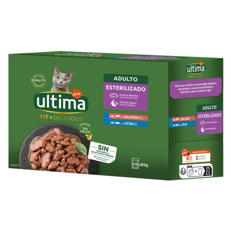 Ultima Cat Fit & Delicious 12 x 85 g - losos & tuňák Affinity Ultima