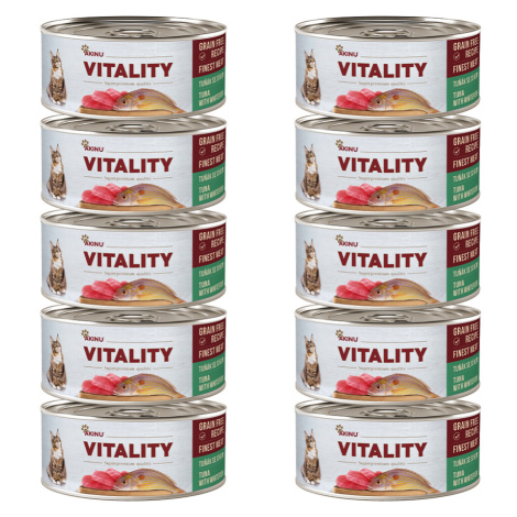 Akinu VITALITY Tuňák & síh konzerva pro kočky 10 x 70 g