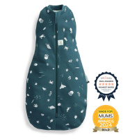 ERGOPOUCH - Zavinovačka a pytel na spaní 2v1 Cocoon Ocean 3-6 m, 6-8 kg, 0,2 tog