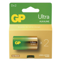 Alkalická baterie GP Ultra D (LR20), 2 ks