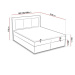 Americká postel boxspring CS34011, s matrací a úložným prostorem, tmavě šedá 160x200 cm - Výprod