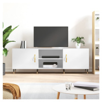 vidaXL TV skříňka bílá s vysokým leskem 150x30x50 cm kompozitní dřevo