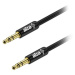 AlzaPower AluCore Audio 3.5mm Jack (M) to 3.5mm Jack (M) 3m černý