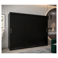 Šatní skříň Abi T0 Barva korpusu: Černá, Rozměry: 250 cm, Dveře: Černá