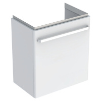 Geberit Selnova Compact - Umyvadlová skříňka, 550x367x604 mm, 1 dvířka, lesklá bílá/matná bílá 5