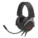 Marvo HG9052, sluchátka s mikrofonem, ovládání hlasitosti, černá, 7.1 (virtualně), červeně podsv