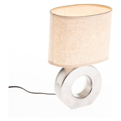 Moderní stolní lampa béžová s ocelí - Tohu FISCHER & HONSEL