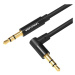 Kabel Mini jack 3,5mm AUX 90 degree cable Vention BAKBD-T 0.5m (black)