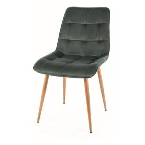 Jídelní židle CHAC 1 dub/zelená