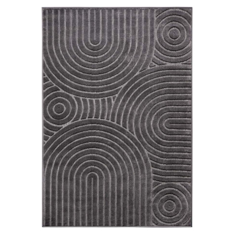 Antracitový koberec 160x235 cm Iconic Wave – Hanse Home