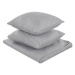 Sada embosovaného přehozu na postel s polštáři 160×220 cm šedá ALAMUT, 313406