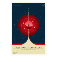 Ilustrace Deep Space Atomic Clock (Red) - Space Series (NASA), (26.7 x 40 cm)