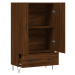 vidaXL Skříň highboard hnědý dub 69,5 x 31 x 115 cm kompozitní dřevo