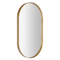 Sapho PUNO oválné zrcadlo v rámu 40x70cm, zlato mat