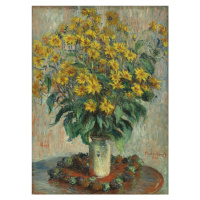 Obrazová reprodukce Jerusalem Artichoke Flowers (1880), Claude Monet, 30 × 40 cm