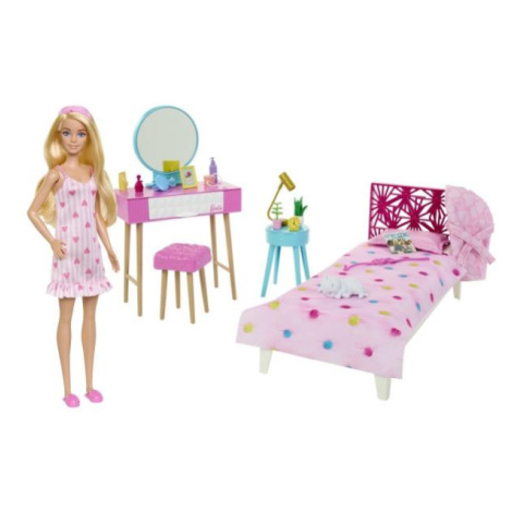 Mattel Barbie ložnice s panenkou