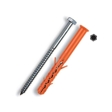 WT WINTECH MUNGO Hmoždinka konstrukční MBR-SS, 10 × 120, 6hranná, ZB, 50 ks