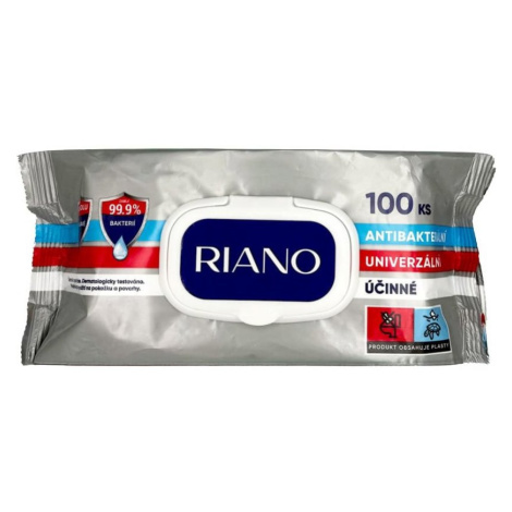 RIANO Antibakteriální vlhčené ubrousky 2v1