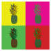 Ilustrace Pop Art Pineapple Vector, LucidSurf, 40 × 40 cm