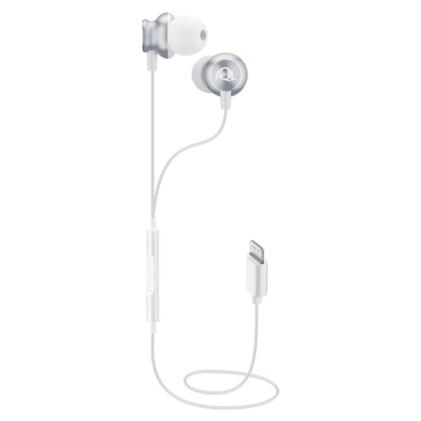 Cellularline Whirl In-ear sluchátka s Lightning konektorem, AQL, MFI, bílá