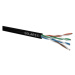 UTP kabel Solarix SXKD-5E-UTP-PE černý venkovní (box 305m)
