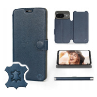 Pouzdro Mobiwear pro Google Pixel 9 Pro Blue Leather