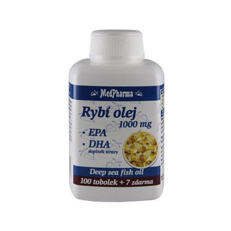 Medpharma Rybí Olej 1000mg+epa+dha Tobolek 107