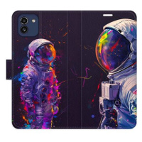 iSaprio Flip pouzdro Neon Astronaut 02 pro Samsung Galaxy A03