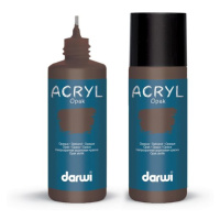 Akrylová barva DARWI ACRYL OPAK 80 ml, tmavě hnědá