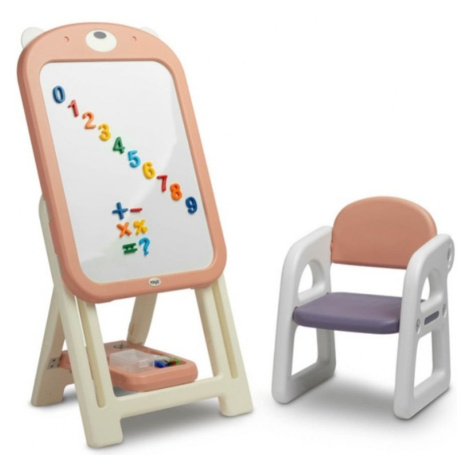Toyz Dětská magnetická tabule se stolečkem TOYZ TED - růžová