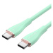 Vention USB-C 2.0 Silicone Durable 5A Cable 2m Light Green Silicone Type