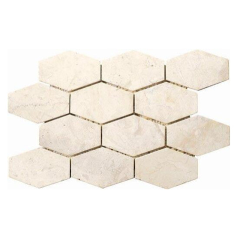 Mosavit Hexagonal mozaika beige 25x37 cm mat KANAWA