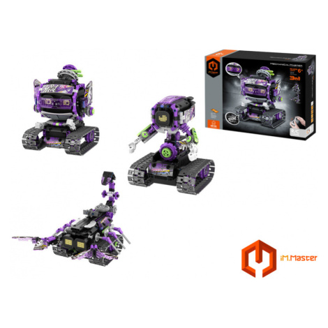 Stavebnice iM.Master robot s čepicí 3v1 RC na dálkové ovládání 17x16,6x20,6 cm Wiky
