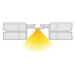 Light Impressions Reprofil sádrokartonový-profil, stěna-strop EU-01-36 stříbrná přírodní 3000 mm