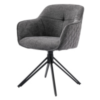 Jídelní židle ZAREA šedá/černá