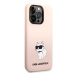 Karl Lagerfeld KLHCP14XSNCHBCP hard silikonové pouzdro iPhone 14 PRO MAX 6.7" pink Silicone Chou