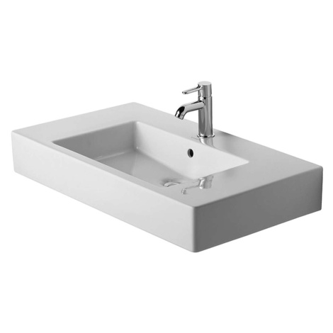 Duravit Vero - Umyvadlo 85x49 cm, s přepadem, s otvorem pro baterii, bílá 0329850000