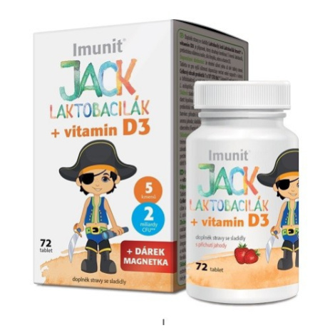 Laktobacily Jack Laktobacilák Imunit+ vitamín D3 72tablet