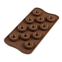 3D Silikonová forma na čokoládu – Crown spiral - Silikomart