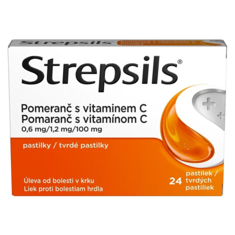 STREPSILS POMERANČ S VITAMINEM C PAS 24