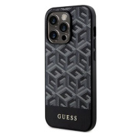 Guess PU G Cube MagSafe Kompatibilní Zadní Kryt pro iPhone 14 Pro Black