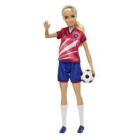 BRB FOTBALOVÁ PANENKA - BARBIE V ČERVENÉM DRESU