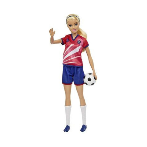 BRB FOTBALOVÁ PANENKA - BARBIE V ČERVENÉM DRESU Mattel